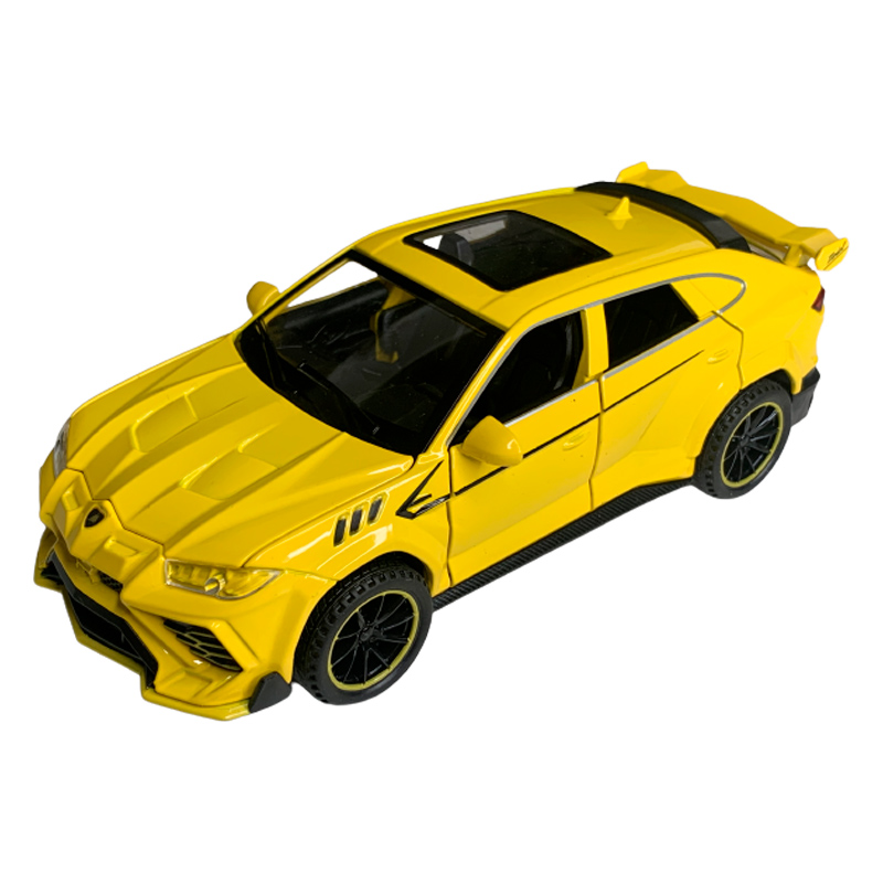 Модель автомобиля "Lamborghini Urus", жёлтый, масштаб 1/32