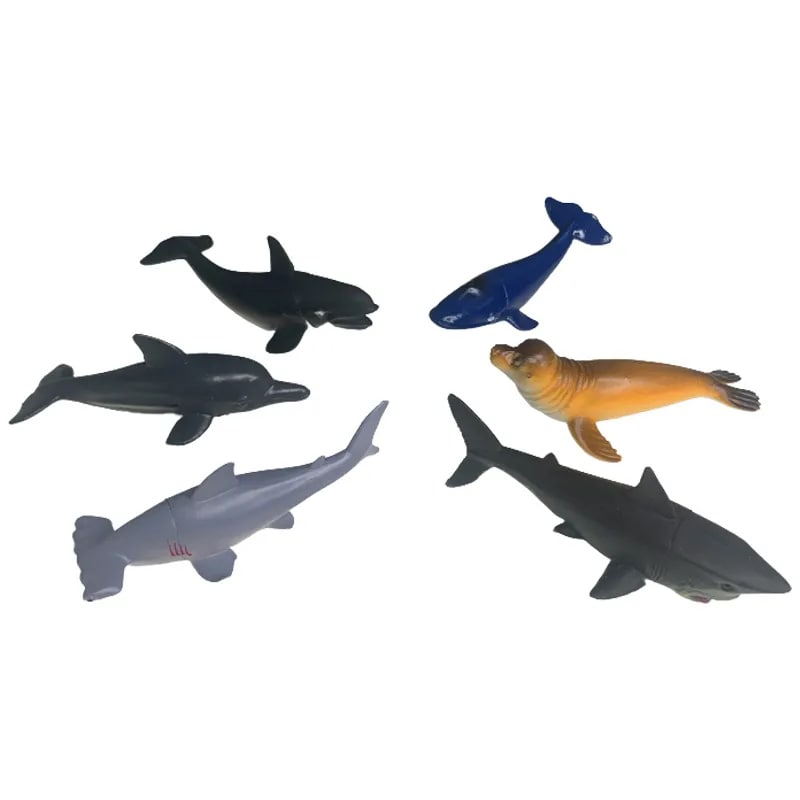 Набор из 6 фигурок животных "Подводный мир"