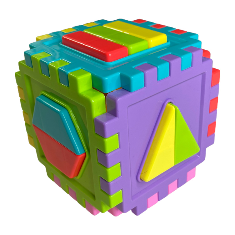 Детский логический куб-сортер "Геометрические фигуры"