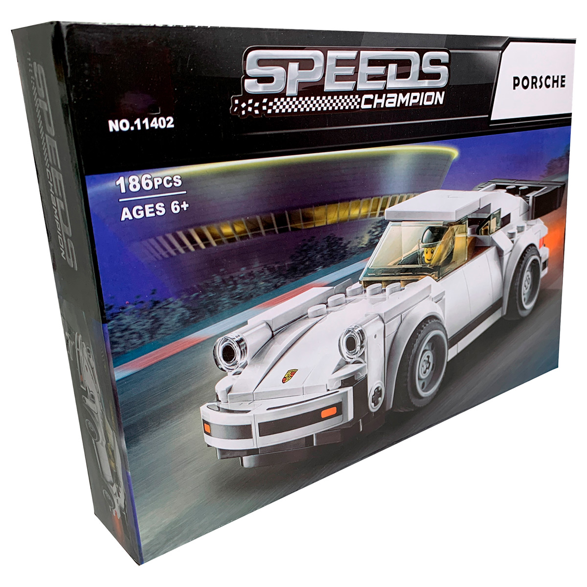 Конструктор автомобиль "Porsche 911 Turbo", 186 деталей