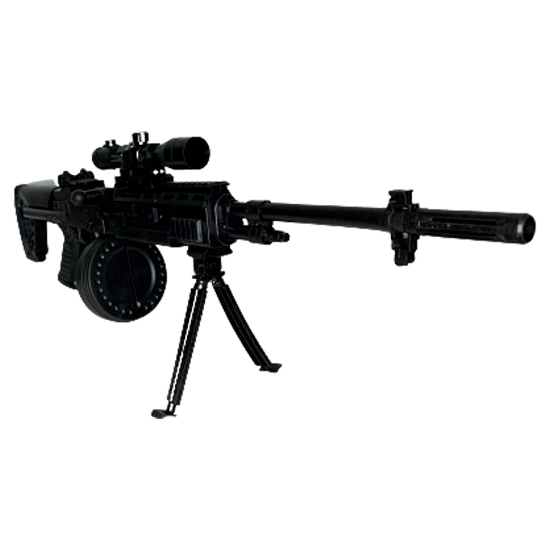 Пулемет игрушечный "Витязь" с лазерным прицелом, 75 см