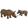 Набор фигурок животных &quot;Самка носорога с детёнышем&quot;