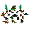 Набор из 12 фигурок &quot;Динозавры&quot; + 3 декорации в тубусе