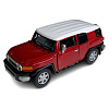 Модель автомобиля металлическая &quot;Toyota FJ Cruiser&quot;, цвет красный, масштаб 1:36
